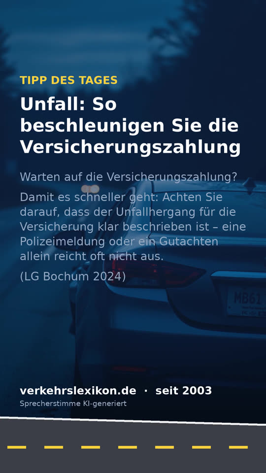 Unfall: So beschleunigen Sie die Zahlung der Versicherung