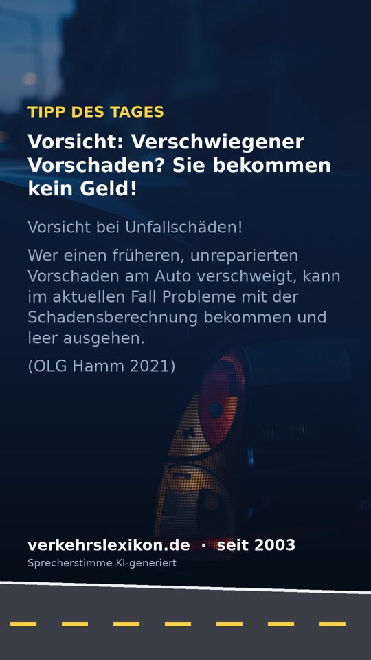 Vorschaden verschwiegen? Versicherung zahlt keinen Cent!