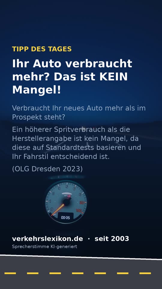 Mehr Spritverbrauch als angegeben: Warum das kein Mangel ist
