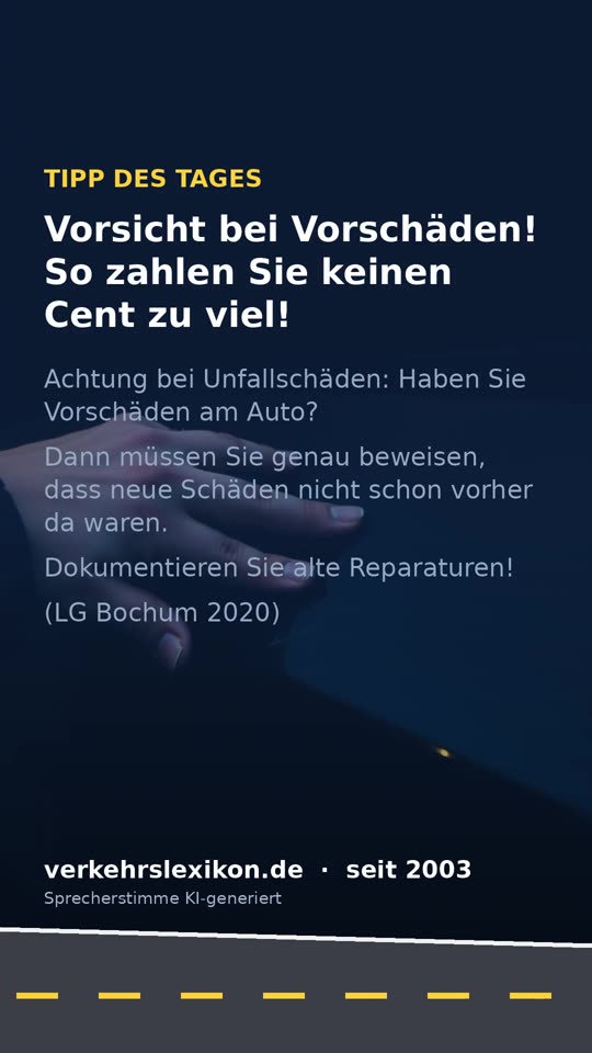 Unfall mit Vorschaden: So beweisen Sie den neuen Schaden richtig
