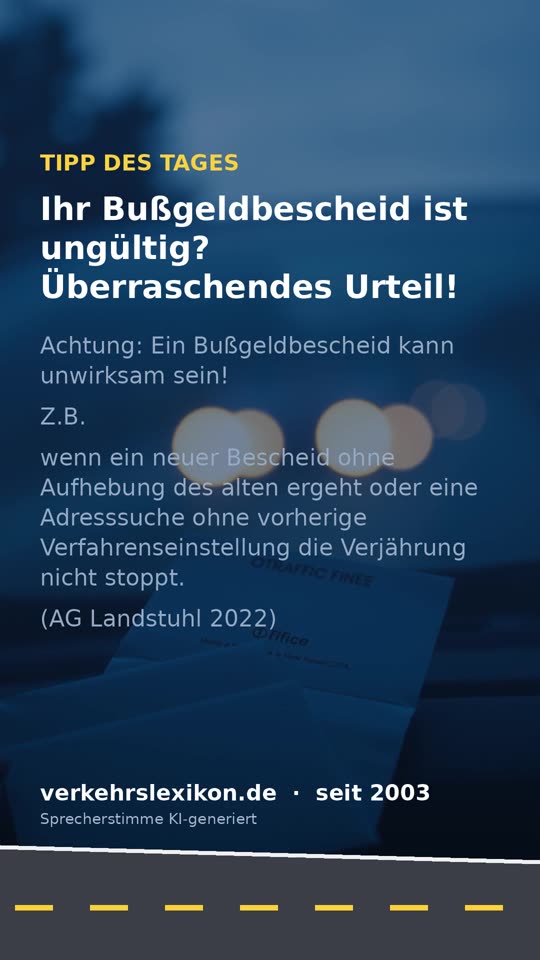 Bußgeldbescheid unwirksam: Wann Sie nicht zahlen müssen