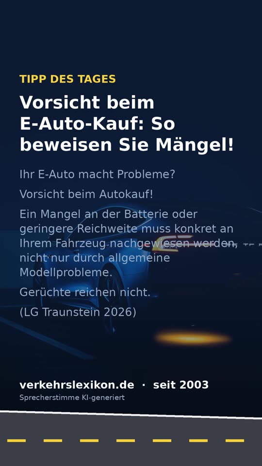 E-Auto: Mangel an Batterie oder Reichweite richtig beweisen