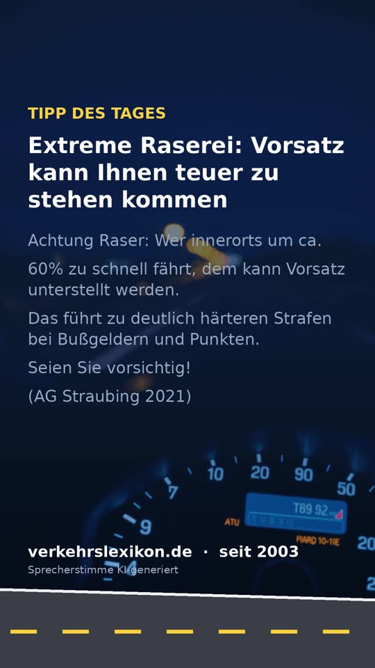Vorsatz beim Blitzen: Wann eine hohe Strafe droht